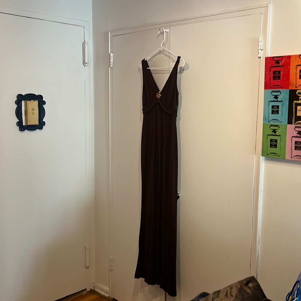 David Meister gown with crystals in the front size 8 never worn